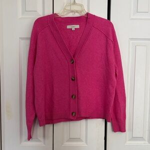 Pink LOFT sweater - small